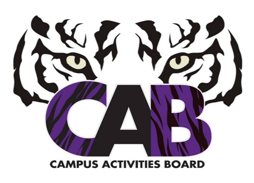 Campus Activities Board Logo Tiger with Letter C A B