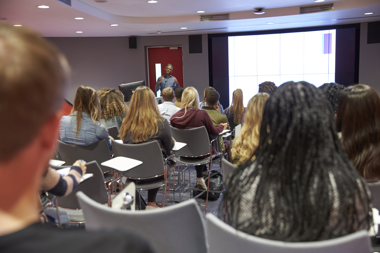 Classroom faculty with students